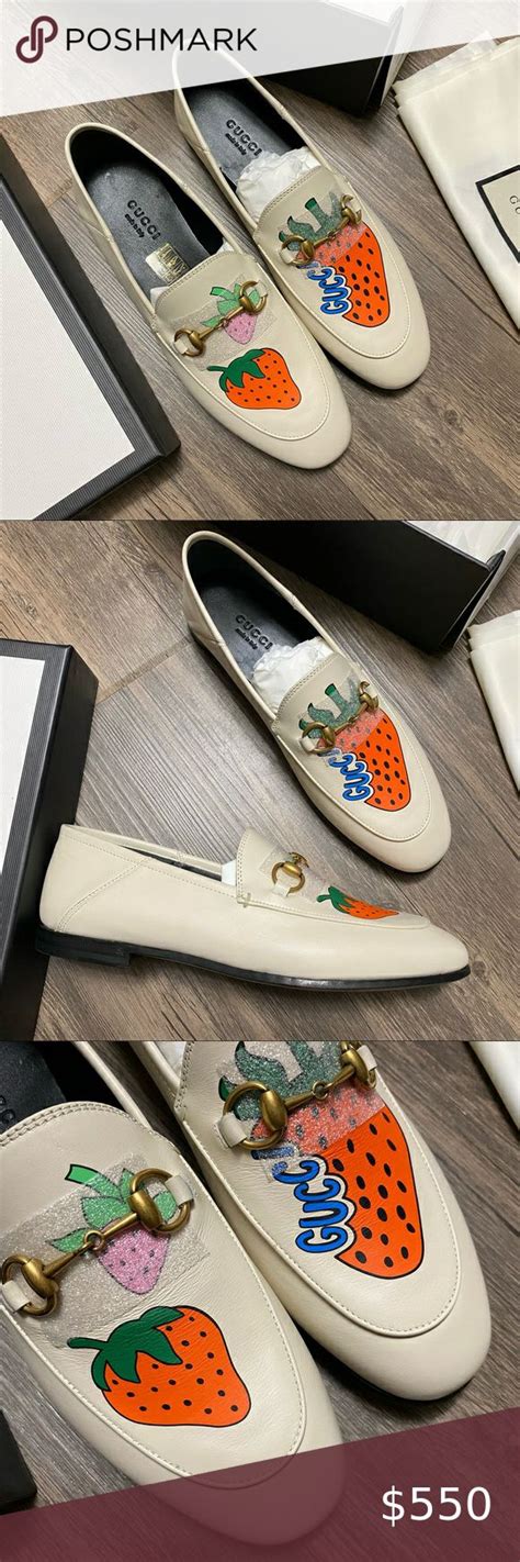 gucci strawberry loafer.